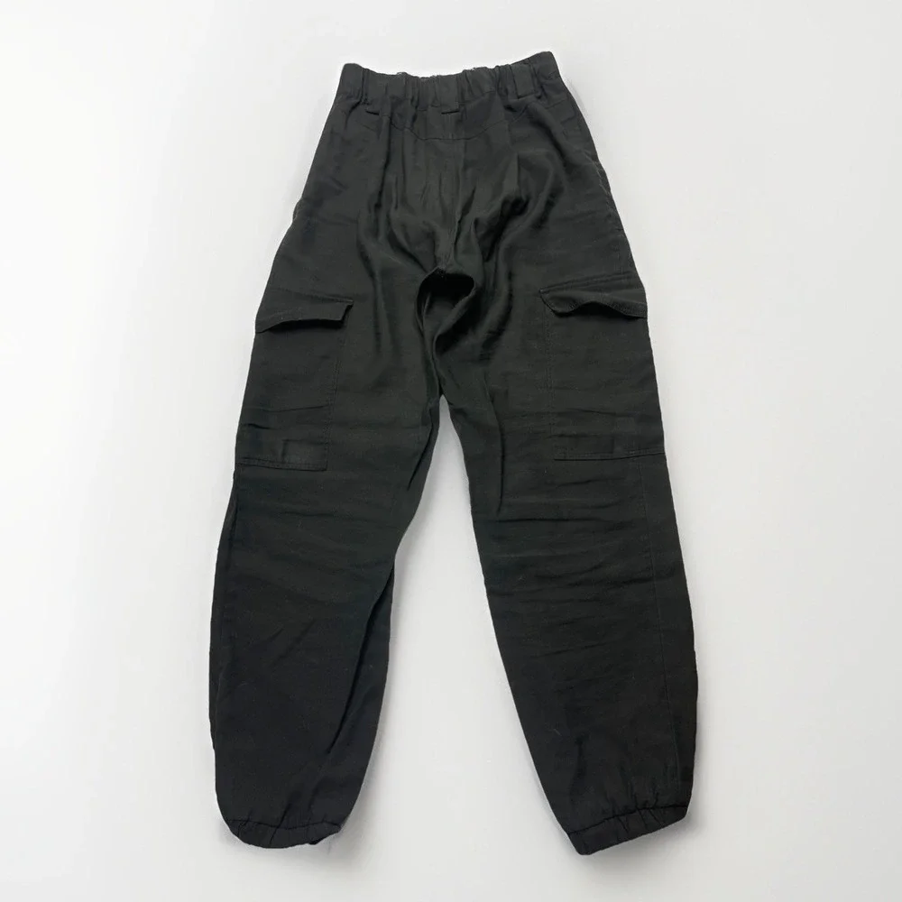 Forever 21 Women's Black Cargo Utility Pants, Size S